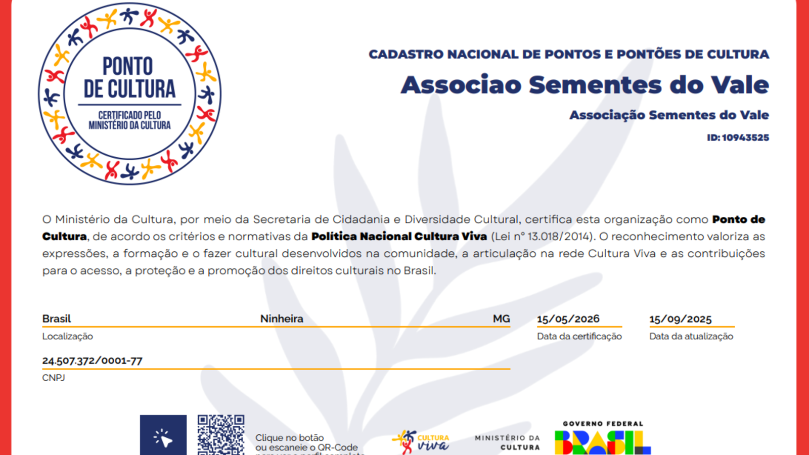Polo Bandinha é certificado como Ponto de Cultura pelo Ministério da Cultura