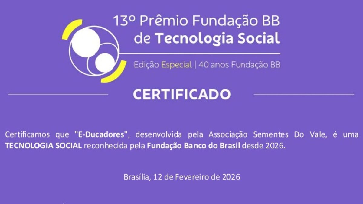 Capa do Prêmio Fundação Banco do Brasil de Tecnologia Social